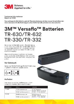 3M™ Versaflo™ Batterie, Standard, TR-630