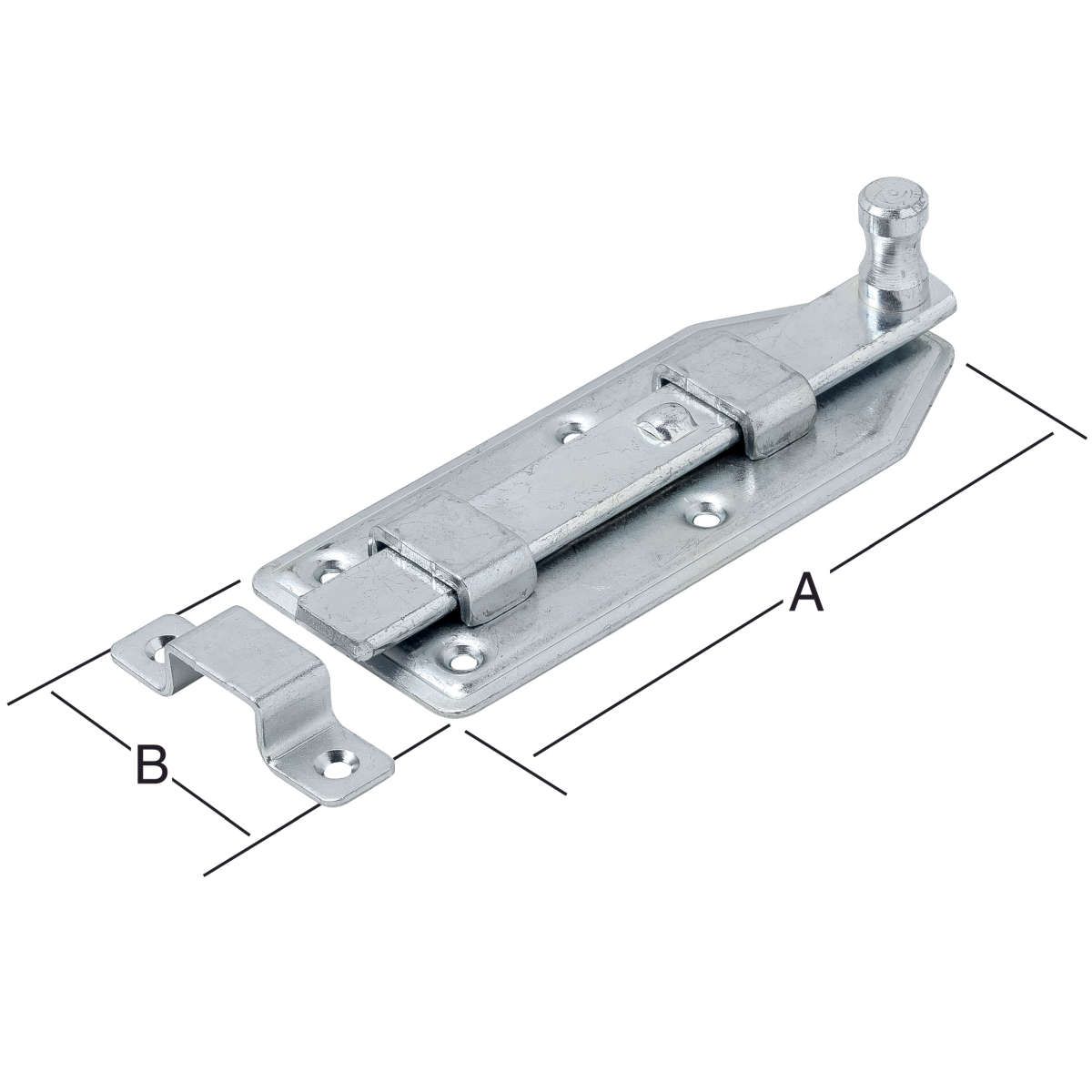 Riegel 100 mm gerade