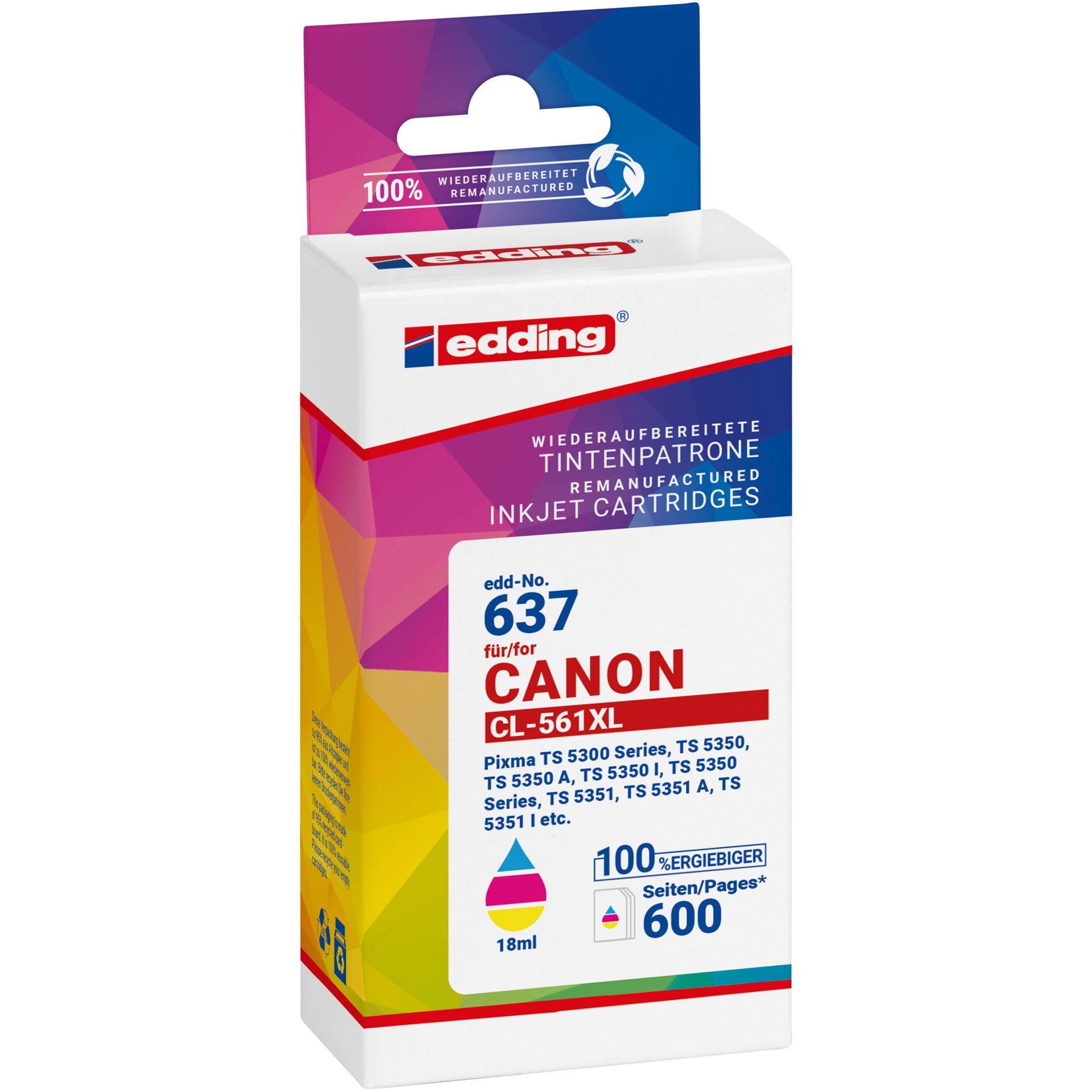 Tintenpatrone wie Canon CL-561XL c/m/y
