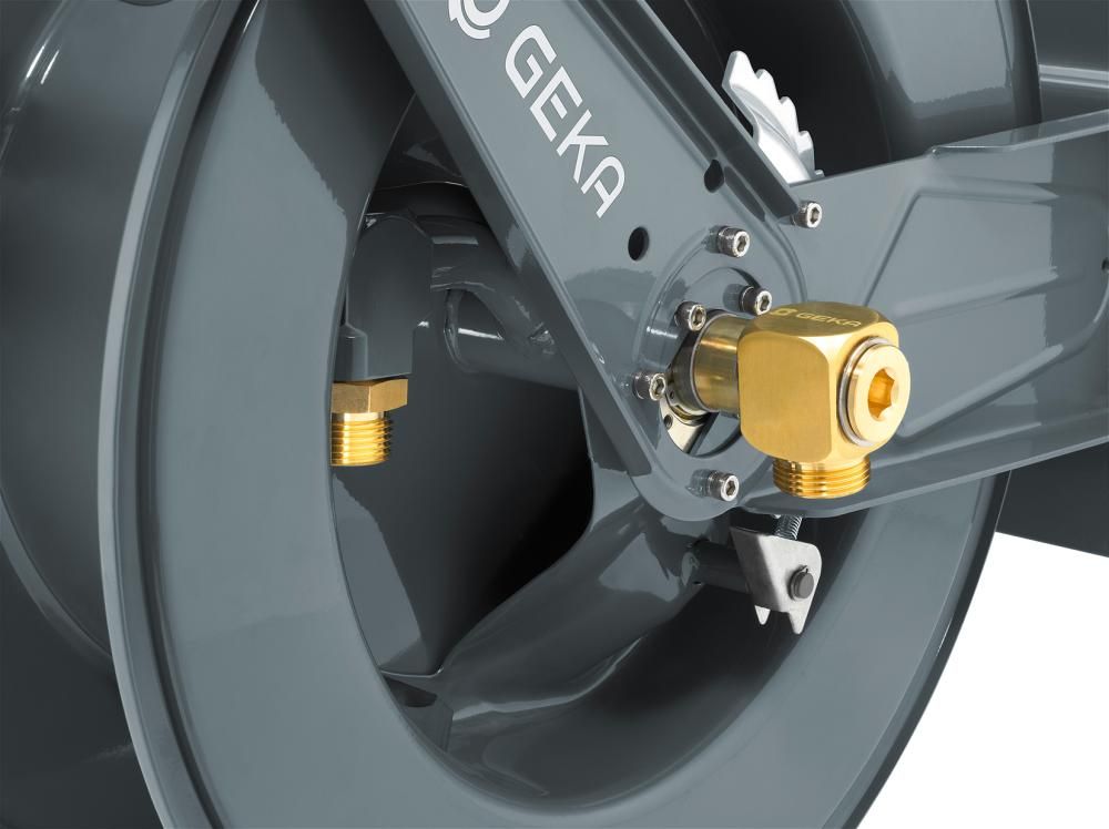 Aut.Schlauchaufroller PA30 für 30m 3/4" Stahl pulverbeschichtet GEKA plus