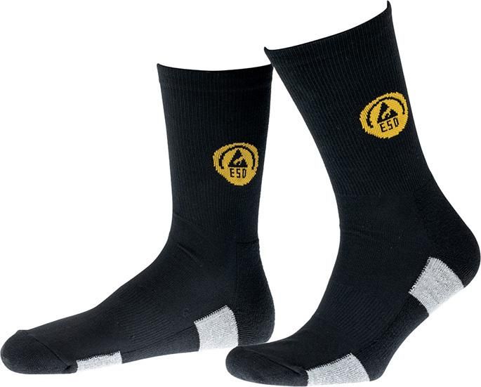 Funktionssocke, ESD, Gr39-41,schw./grau,FORTIS