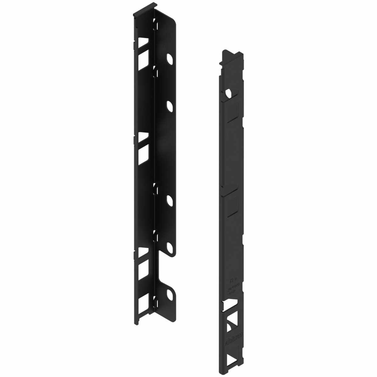 LEGRABOX Holzrückwandhalter, Höhe F (257 mm), links/rechts, carbonschwarz matt