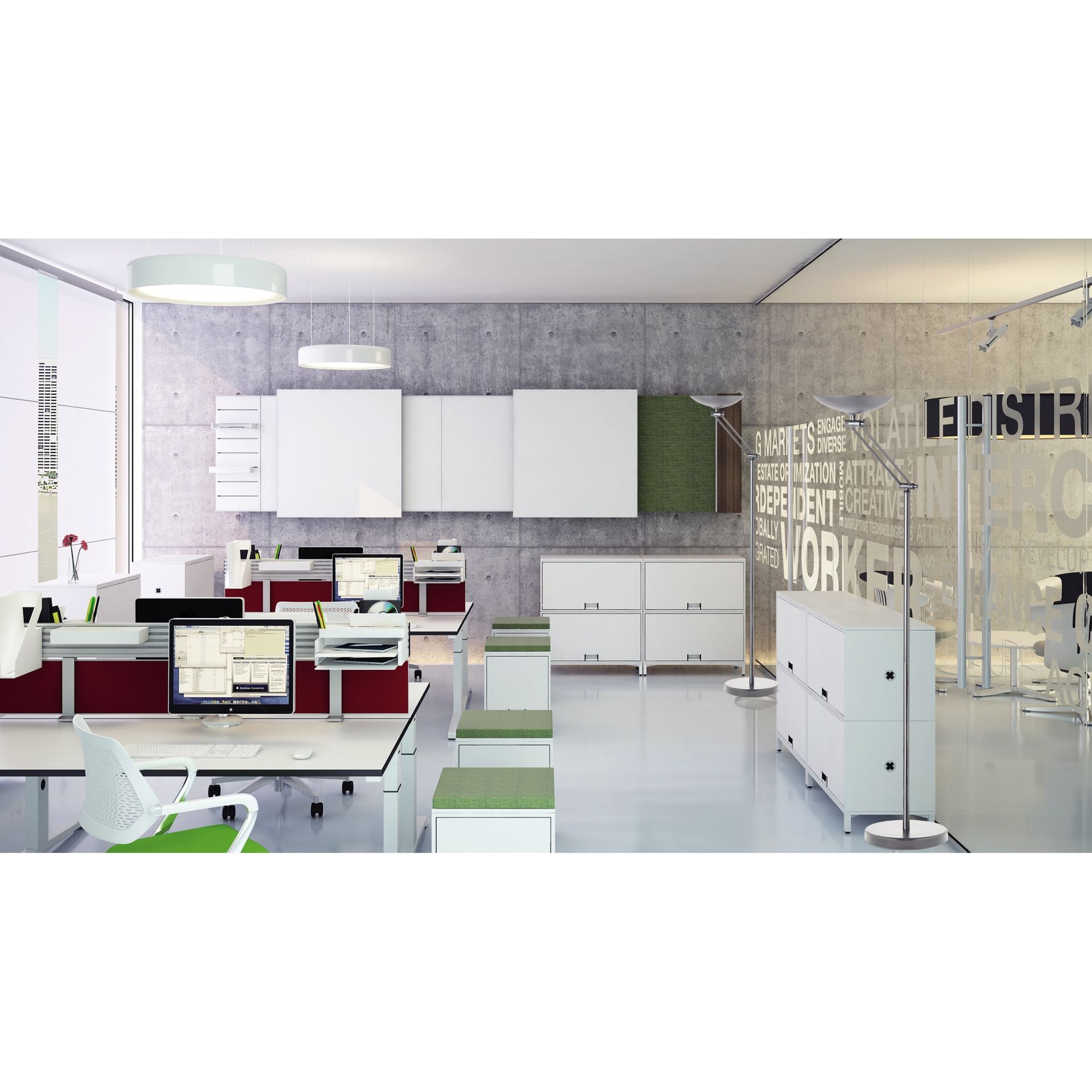Deckenfluter Dely Articule 2.0 LED grau