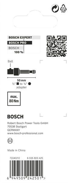 Bosch PRO Socket Adapter mit Kugelverbindung
