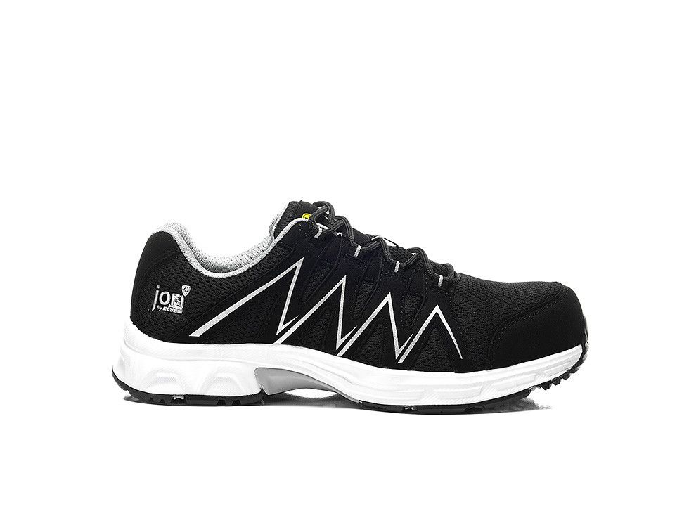 Sicherheitshalbschuh jo_SPEEDY black-silver Low ESD S1PS, Gr. 36