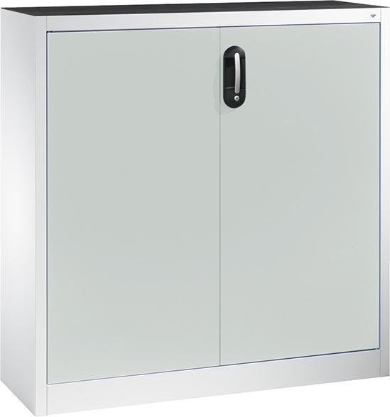 Beistellschrank B930xT400xH1200 mm RAL 7035, 2 Fachböden Tragkraft 70kg
