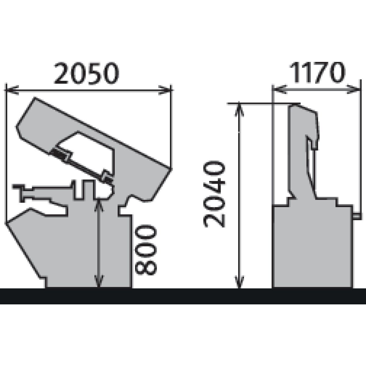 Halbautomatische Schwenkrahmen-Metallbandsäge Metallkraft BMBS 300 x 320 HA-DG