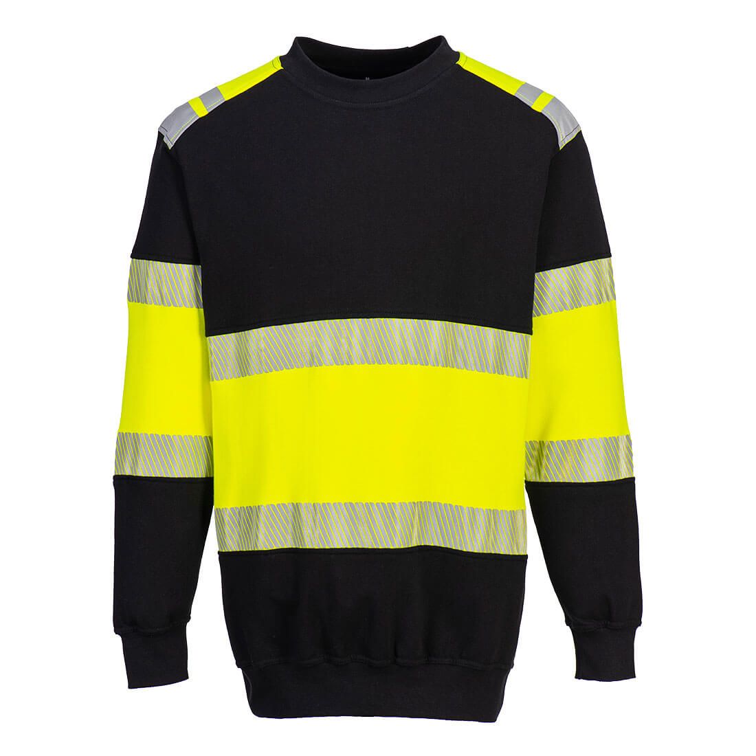 Portwest PW3 Warnschutz-Sweatshirt Kl. 1, Gelb, Gr. S