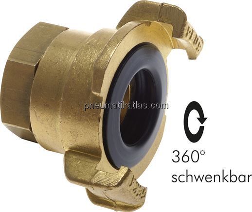 GK-Schlauchkupplung,G 1/2"(IG), drehbar, Messing