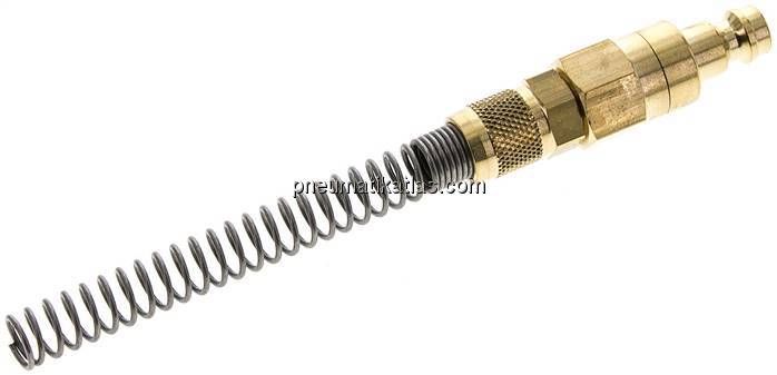 Kupplungsstecker (NW5) 6x4mm Schlauch m. Knickschutz