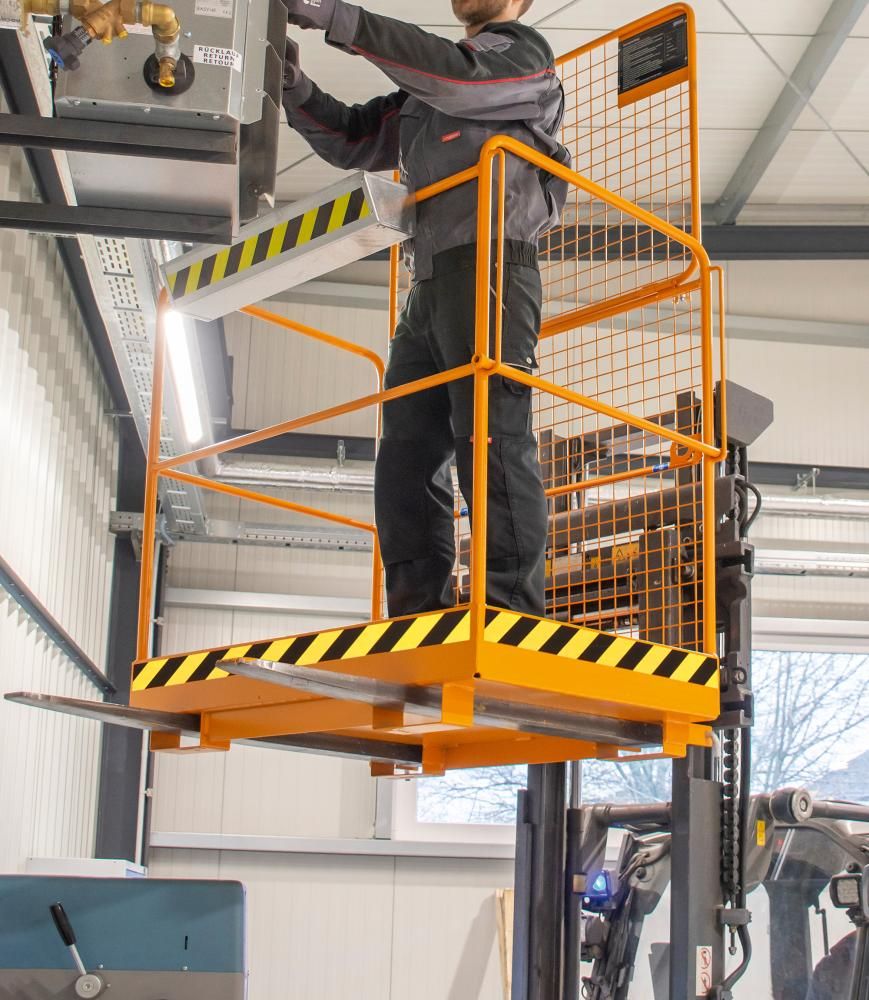 Sicherheitskorb lackiert orange RAL 2000