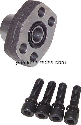 Flanschverschraubung 1/2"-SAE (3000 PSI), G 1/2" (IG)