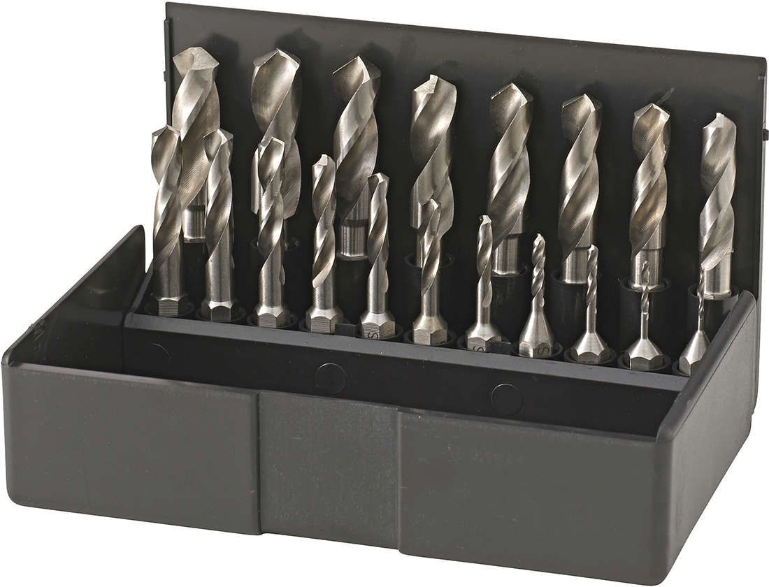 Bit-Satz Spiralbohrer HSS1-10 mm 19-teilig