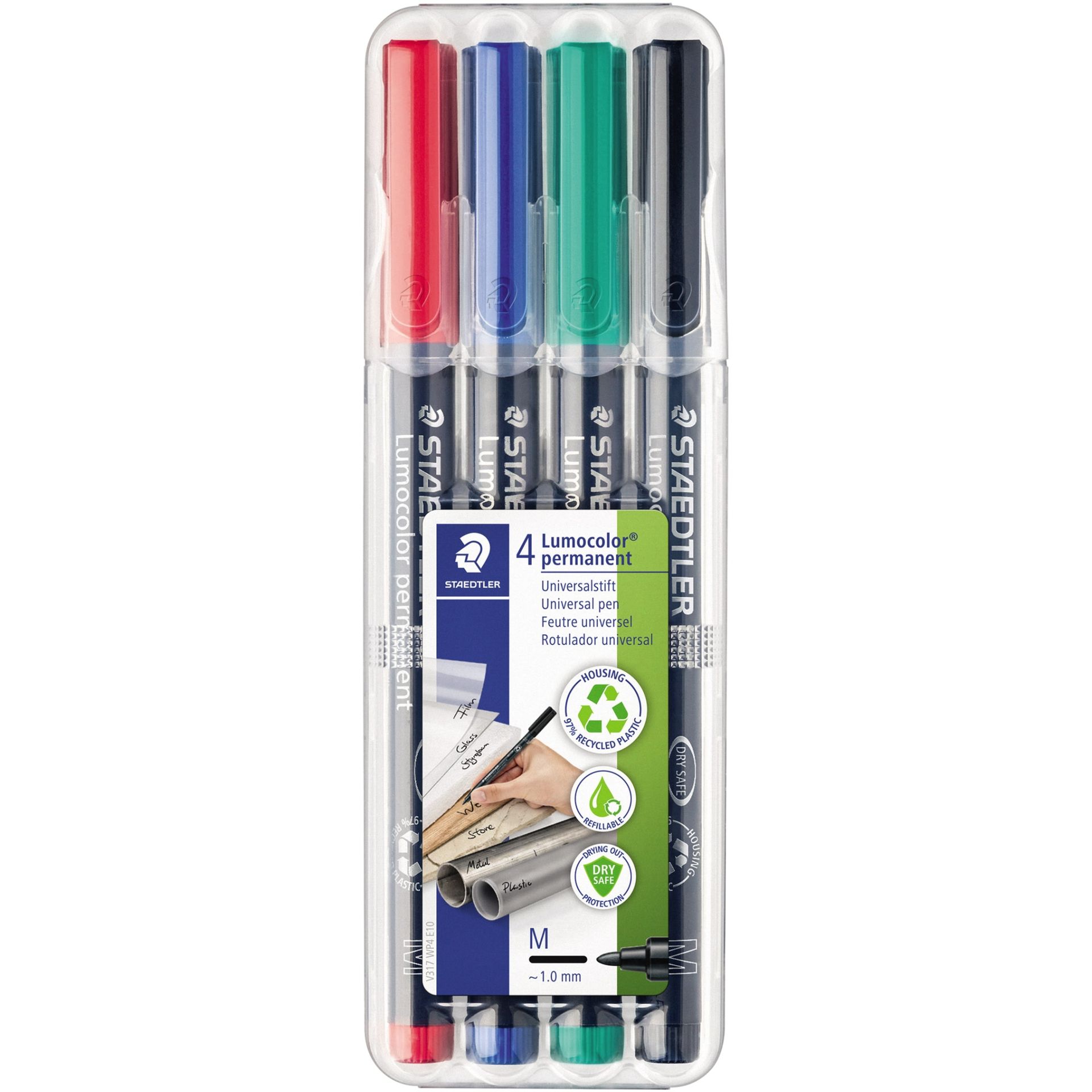 Folienstift Lumocolor 1mm sortiert 4 St./Pack.