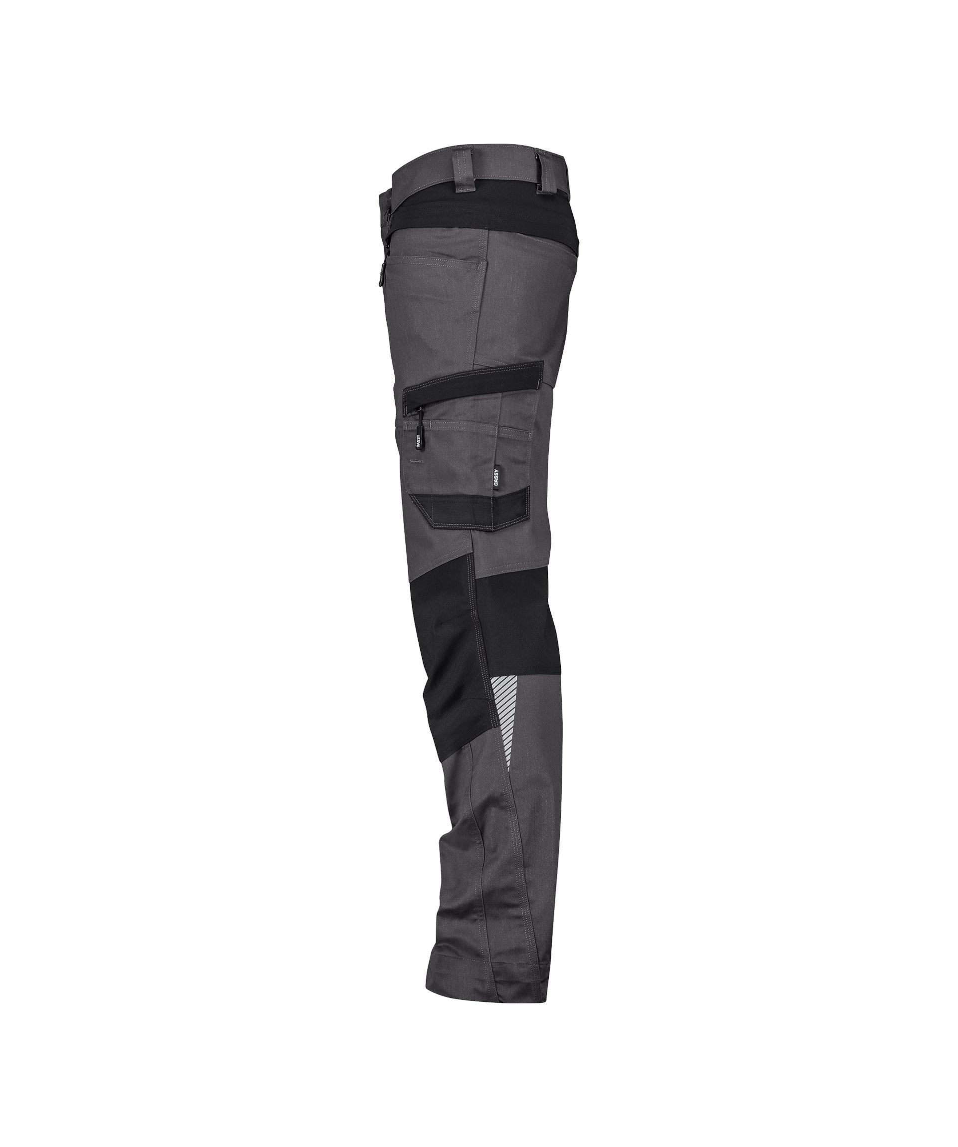 DASSY® Helix Next - Stretch-Arbeitshose - anthrazitgrau/schwarz, Gr. 42