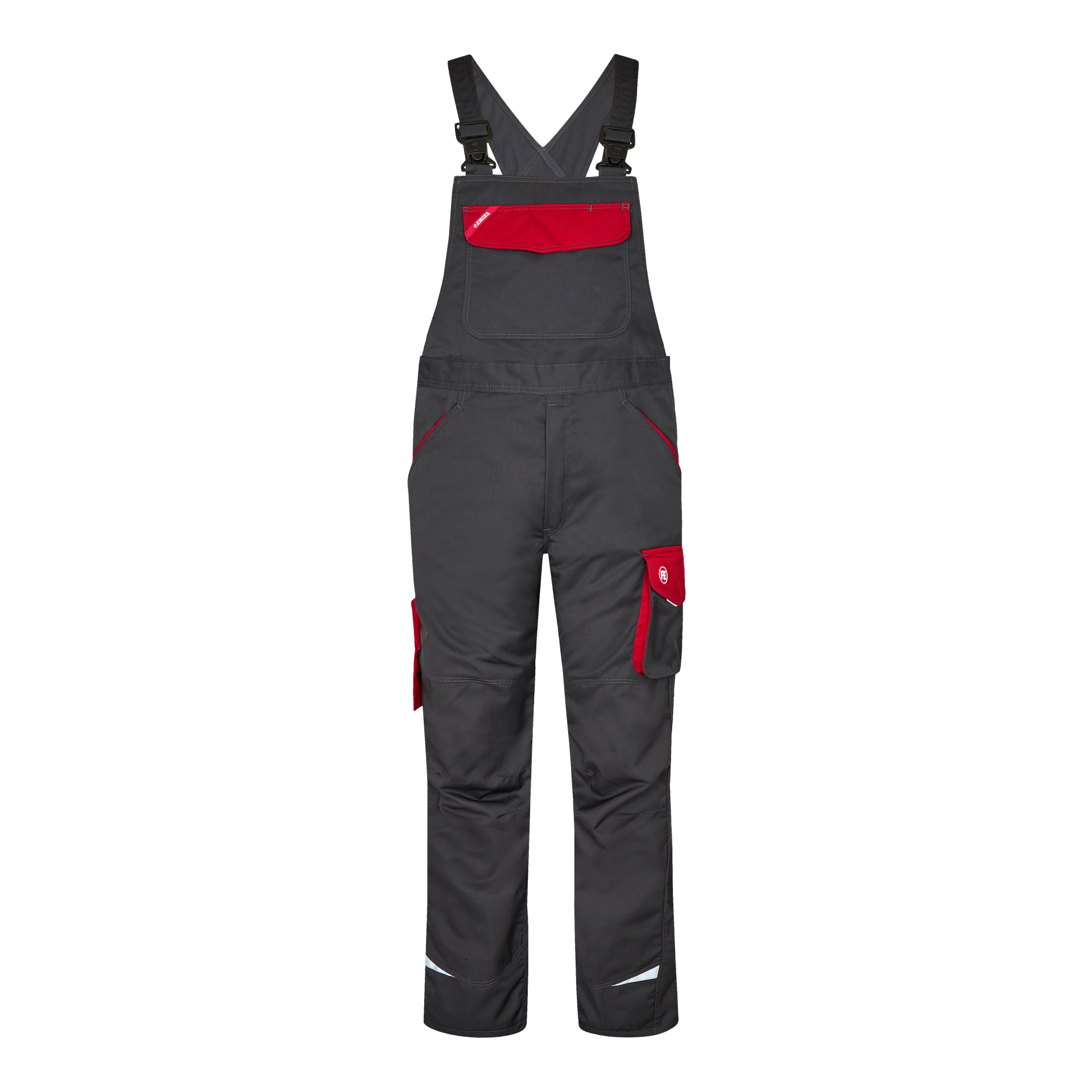 Galaxy Light Latzhose Anthrazit Grau/Tomato Red, Gr. 102