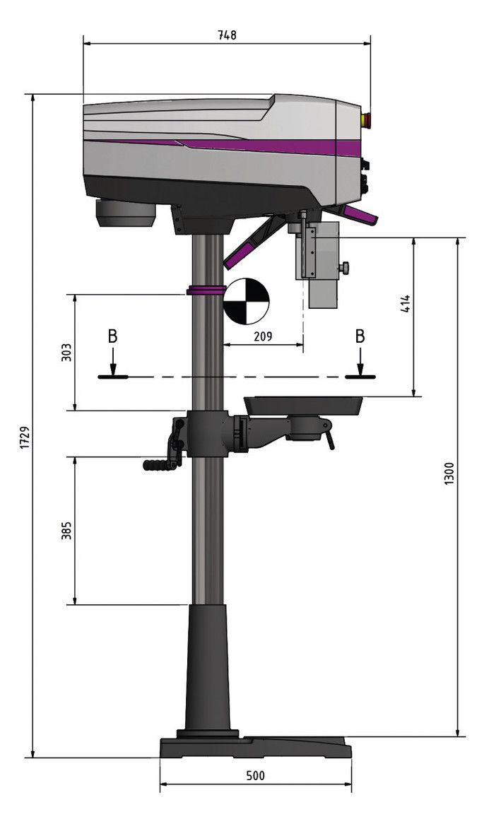 OPTIMUM Säulenbohrmaschine (MK3)