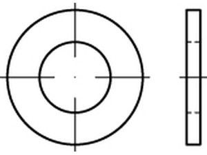 ART 83125 Flat washers Stahl Type A-W 9/16 (0,625 x 1,469 x 0,109) S
