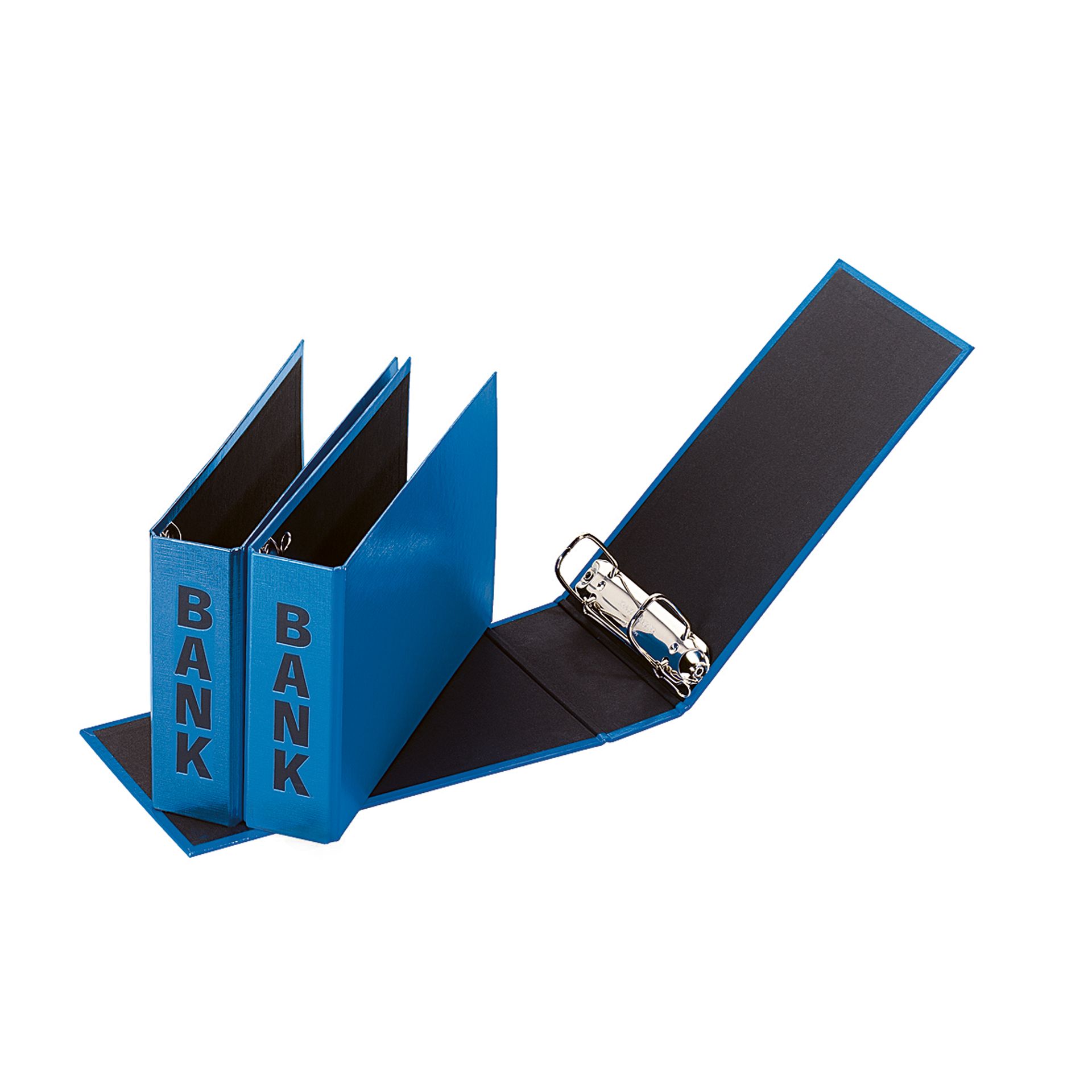 Bankordner Basic Colours 25x14x5cm Pappe blau