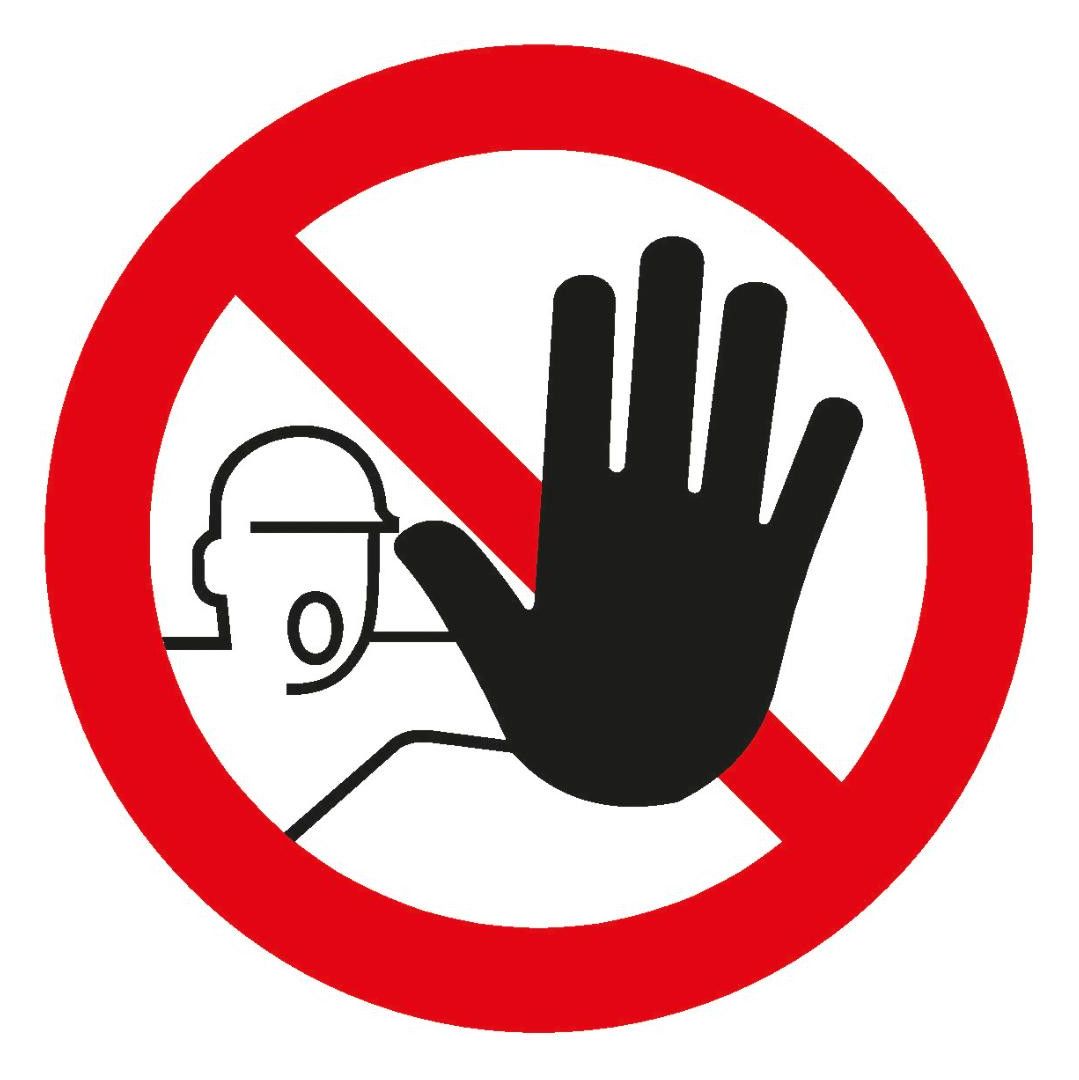 Verbotsschild: Zutritt für