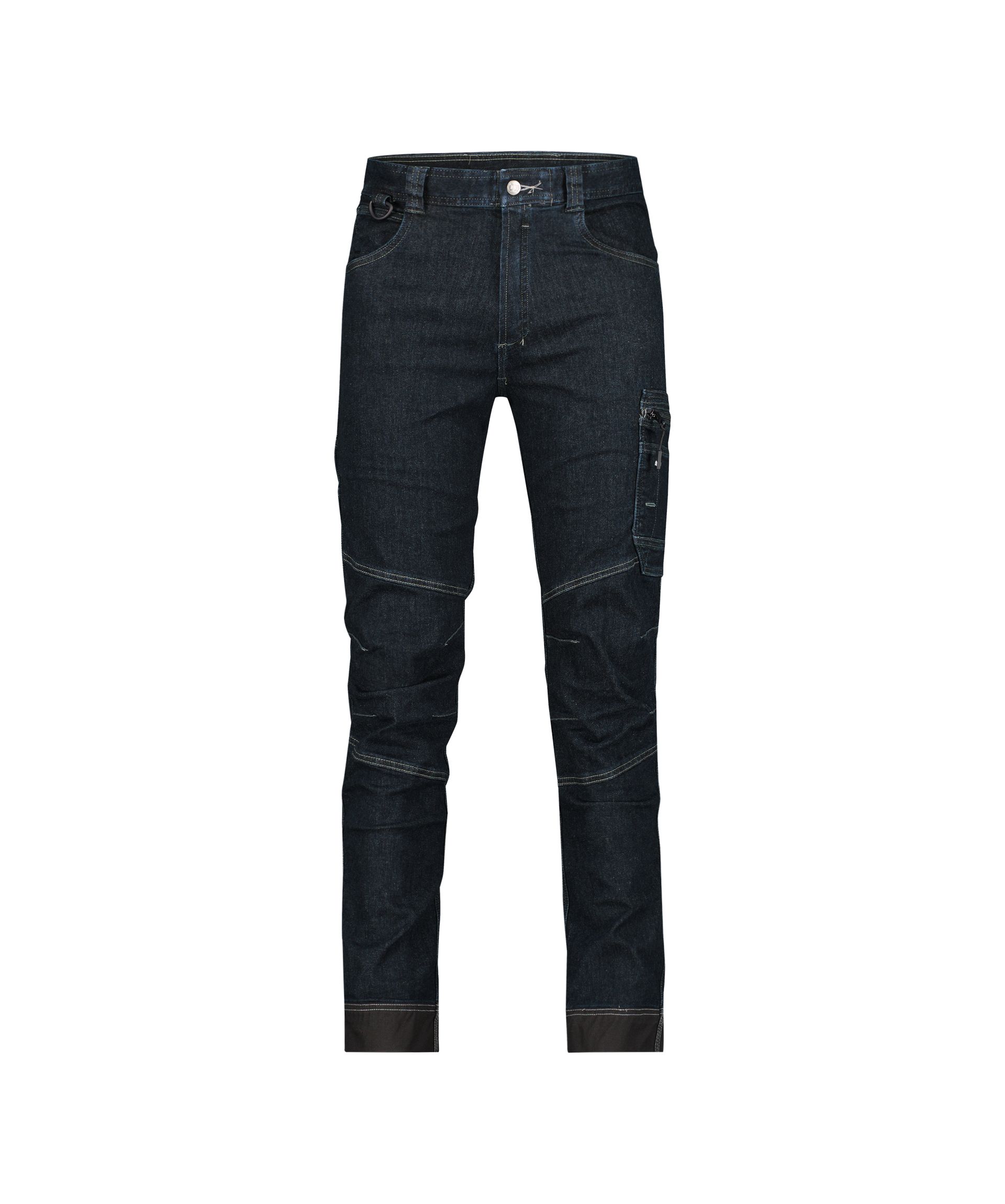 DASSY® Osaka - Stretch-Arbeitsjeans - jeansblau/schwarz, Gr. 42