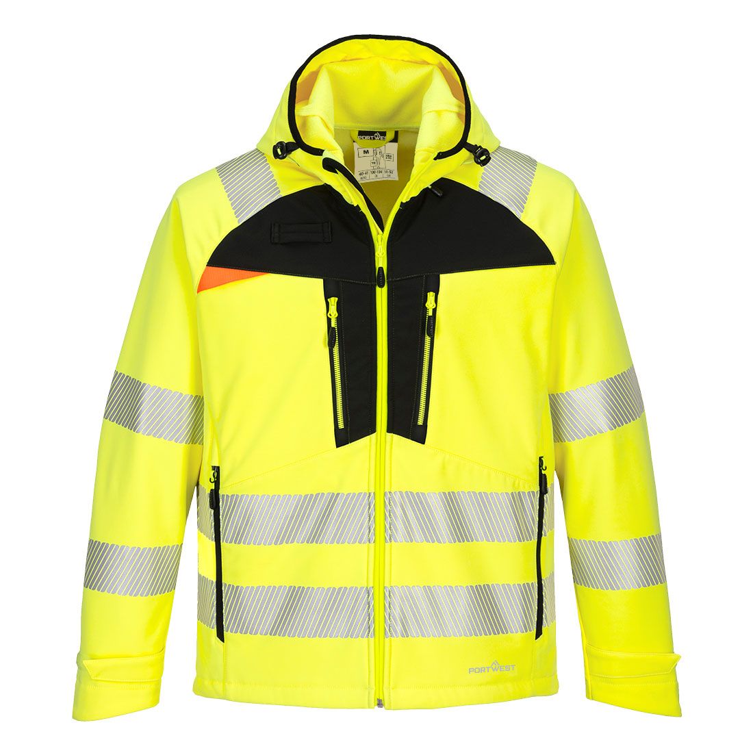 Portwest DX4 Warnschutz-Softshelljacke, Gelb, Gr. XS