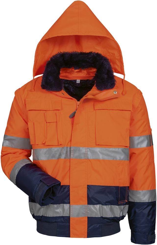 Warnjacke Volker, Gr. 2XL, orange/marine