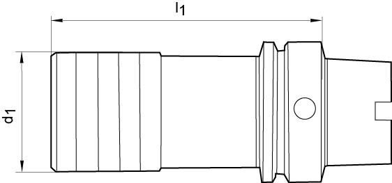 Gewindeschnellwechsel- Futter HSK-A63 M6-20 FORTIS