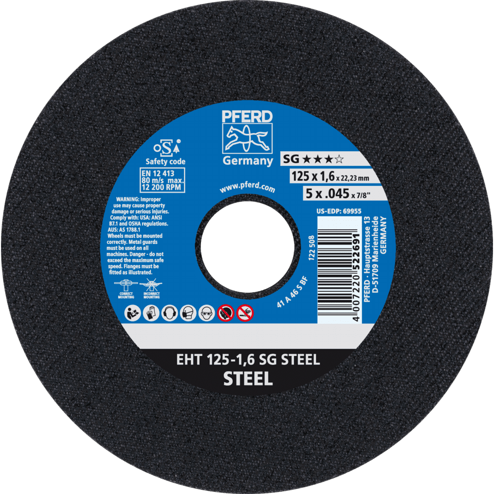 PFERD Trennscheiben EHT 125-1,6 SG STEEL