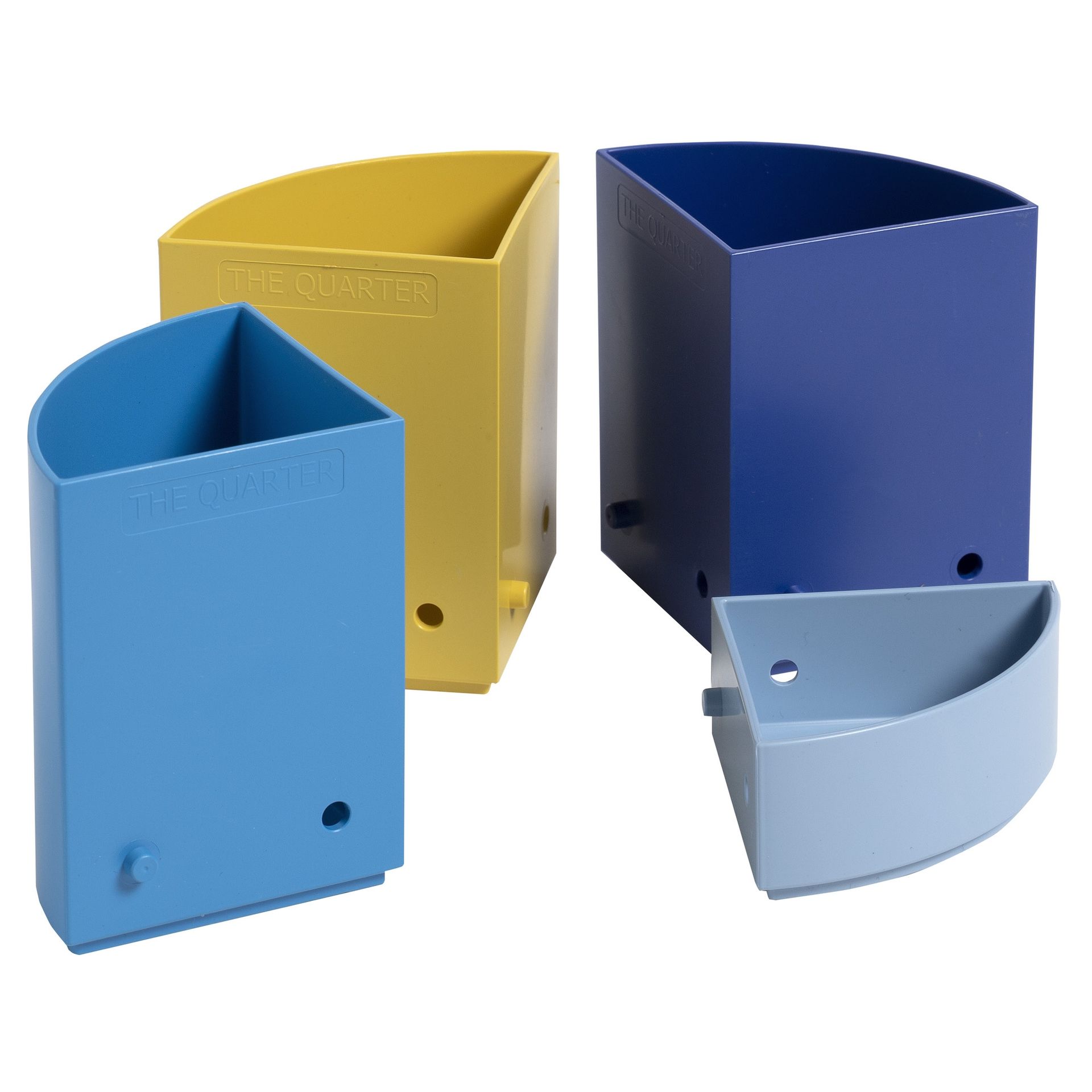 Stifteköcher BeeBlue 4Fächer farbig