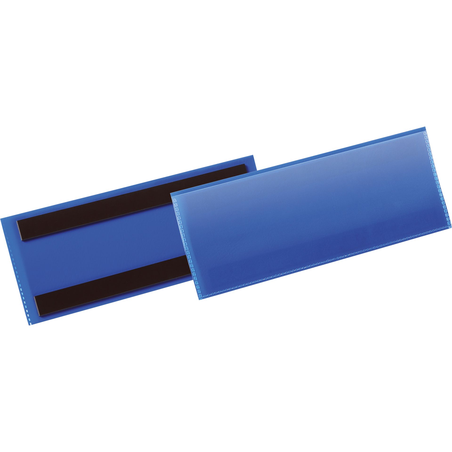 Etikettentasche 1/2 A5 quer magn. d.bl 50 St./Pack.