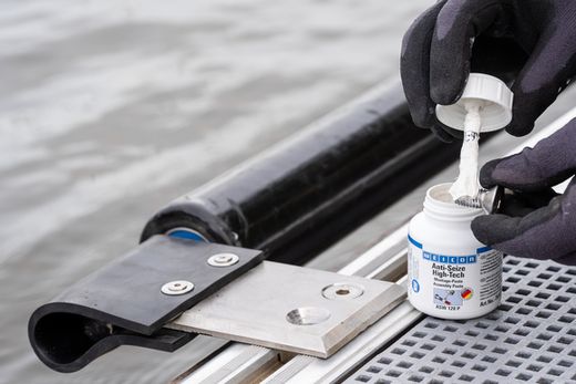 WEICON Anti-Seize High-Tech Montagepaste | metallfreie Schmier- und Trennmittelpaste | 0,45 kg | weiß