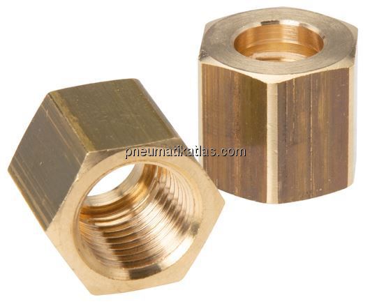 Tülle Messing, G 1/8"-4mm, ohne Mutter