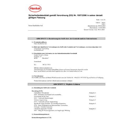 Pattex Compact Gel 125g Henkel