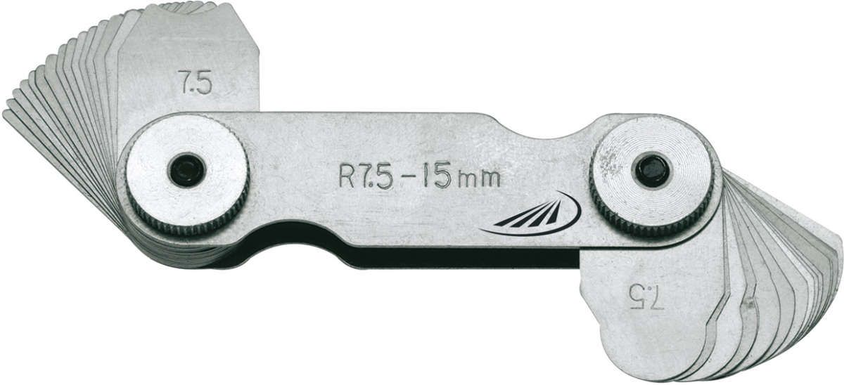 Radienschablone 17 Blatt 1,0- 7,0 mm HP