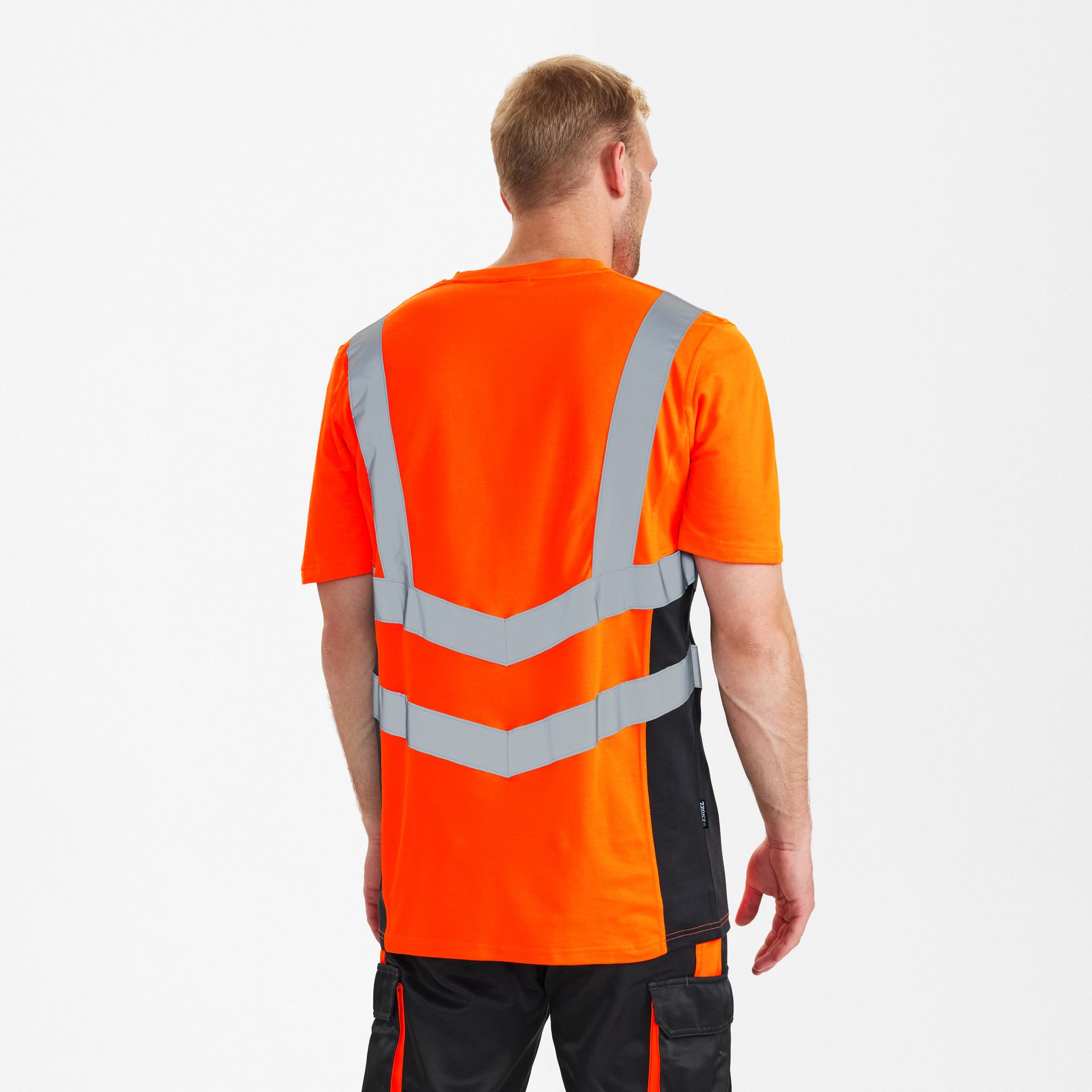 Safety T-Shirt Orange/Anthrazit Grau, Gr. 4XL