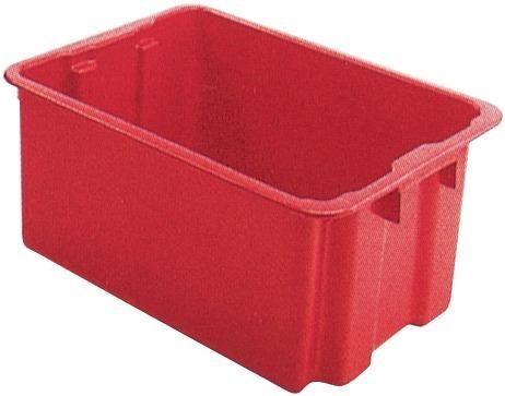 Drehstapelbehälter 60 l B650xT450xH280 mm rot LA-KA-PE