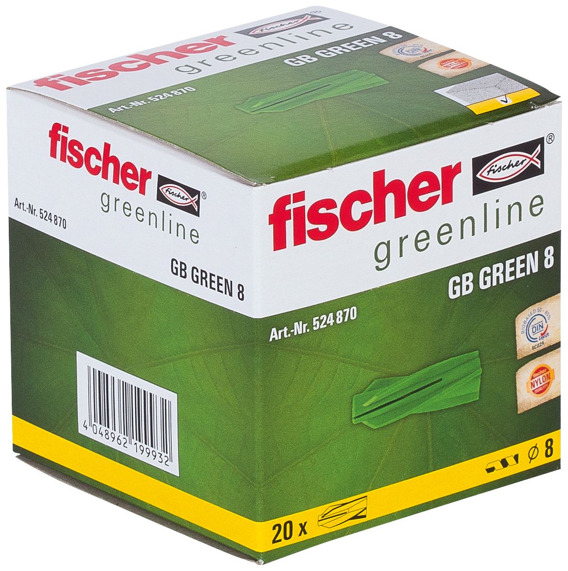 Gasbetondübel GB Green 8