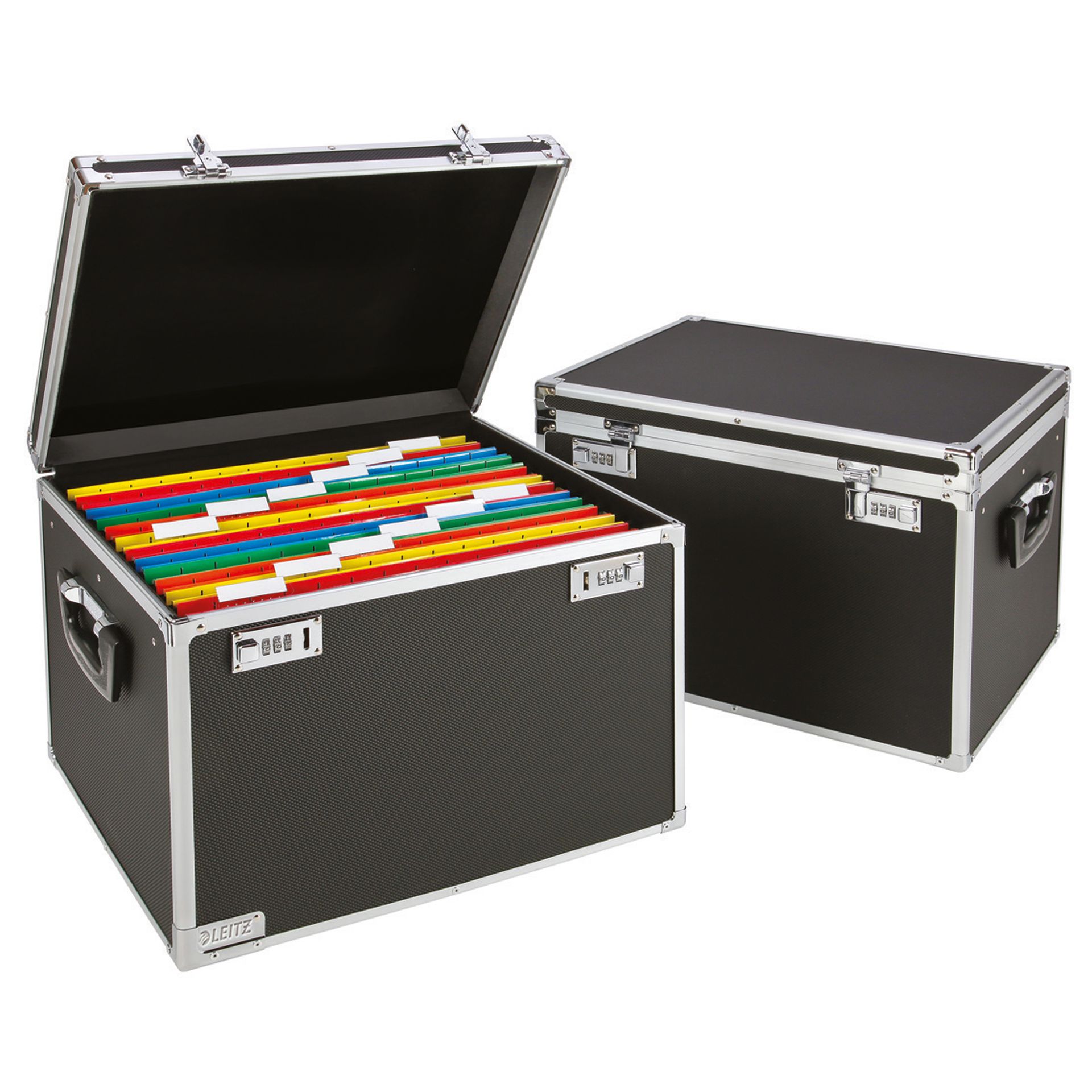 Hängebox DIN A4 max. 30Mappen schwarz/chrom