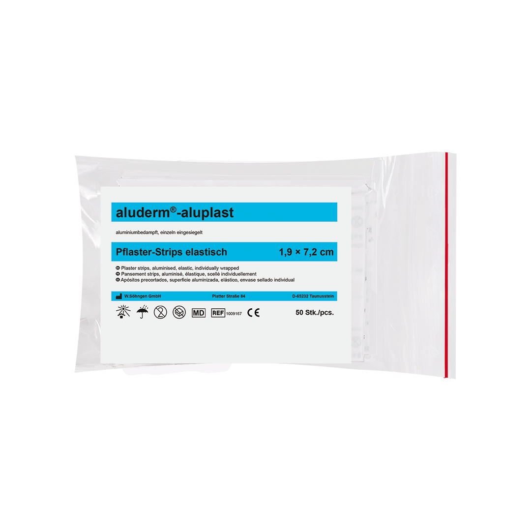aluderm®-aluplast elastisch Strips 1,9 x 7,2 cm  50 Stück