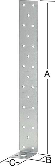 Beton-Flachstahlanker,vz 200x40x2mm CE