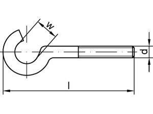ART 88142 geb. Schr.haken Stahl Typ 11E M 6 x 60 galv. verzinkt gal Zn S