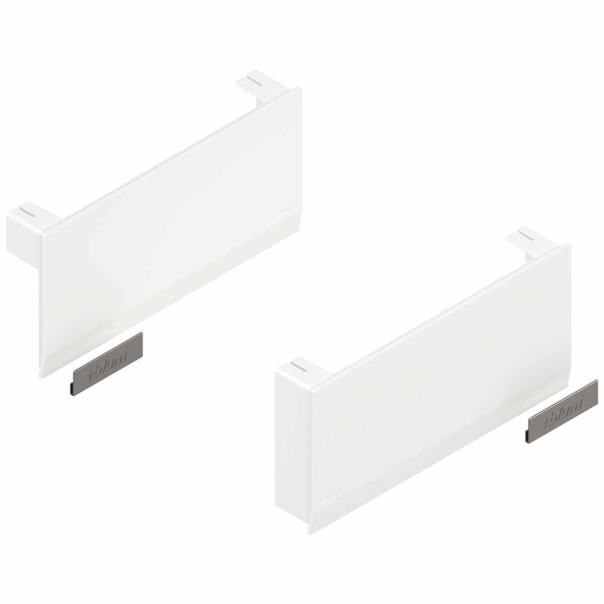 AVENTOS HK top Hochklappe, Kraftspeicher-Abdeckkappe, links/rechts, seidenweiß/inox-g.