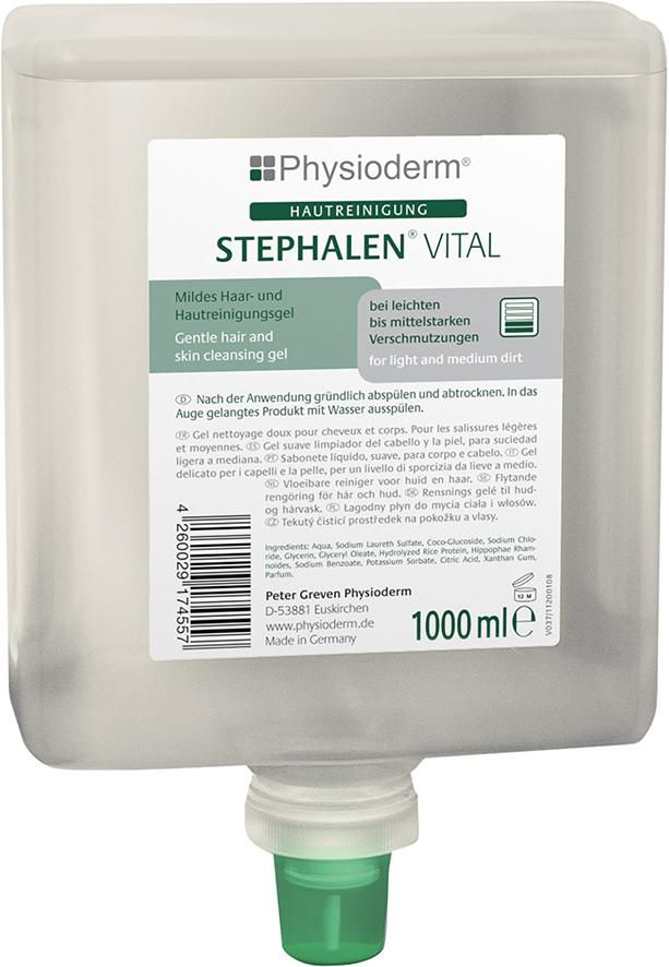 Stephalen Vital 1000 ml Neptuneflasche Hautschutzreiniger Physioderm