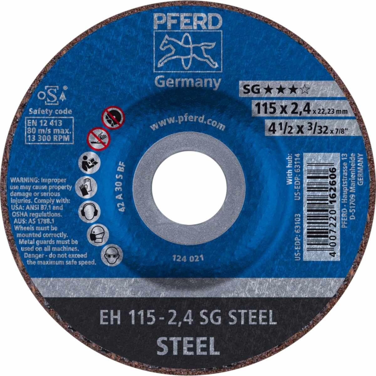 PFERD Trennscheiben EH 115-2,4 SG STEEL