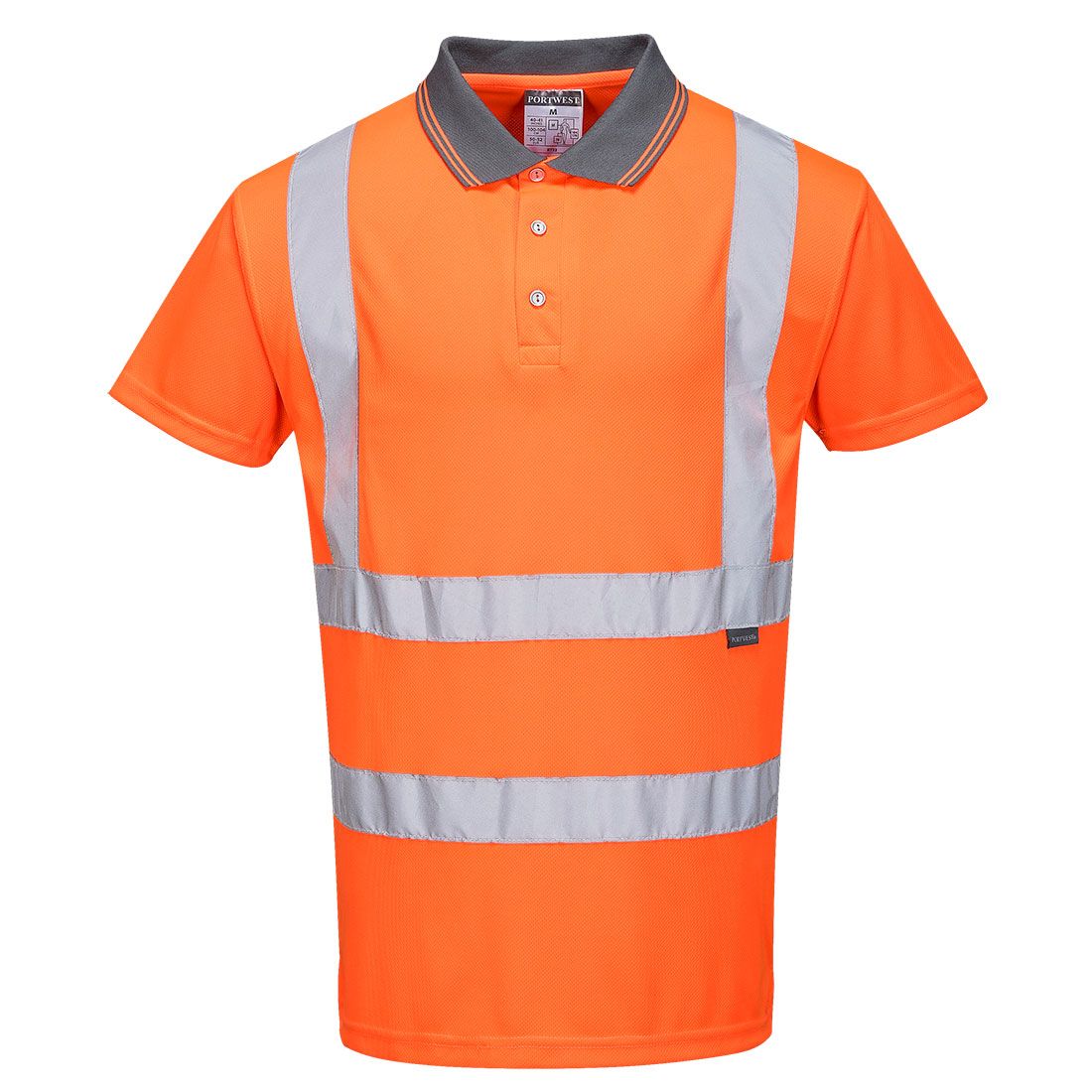 Portwest RT22 Warnschutz-Polo-Shirt, Orange, Gr. 6XL