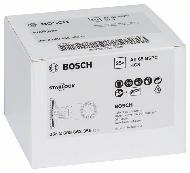 Bosch HCS Tauchsägeblatt AII 65 BSPC Hard Wood