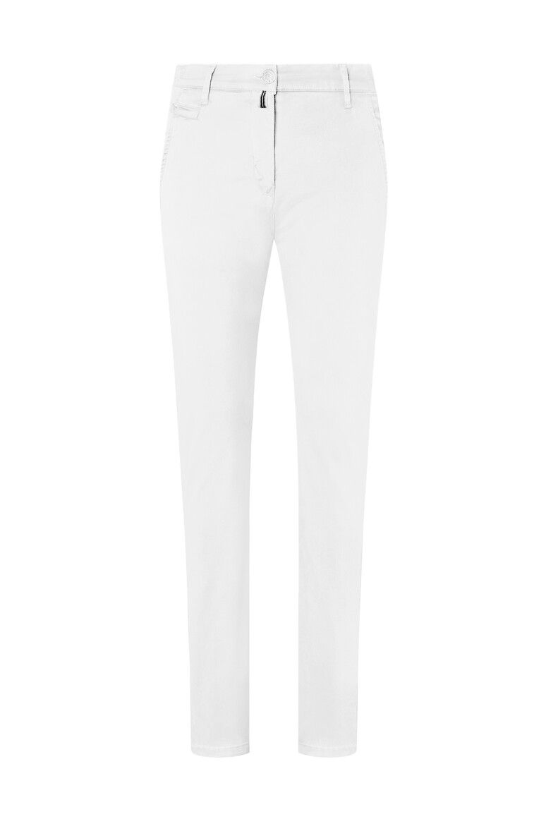 HAKRO Damen Chinohose X-Stretch weiß, XS