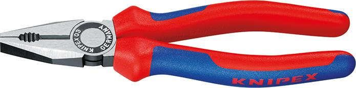 Kombinationszange poliertmit Mehrkomponenten-Griffen 160mm KNIPEX