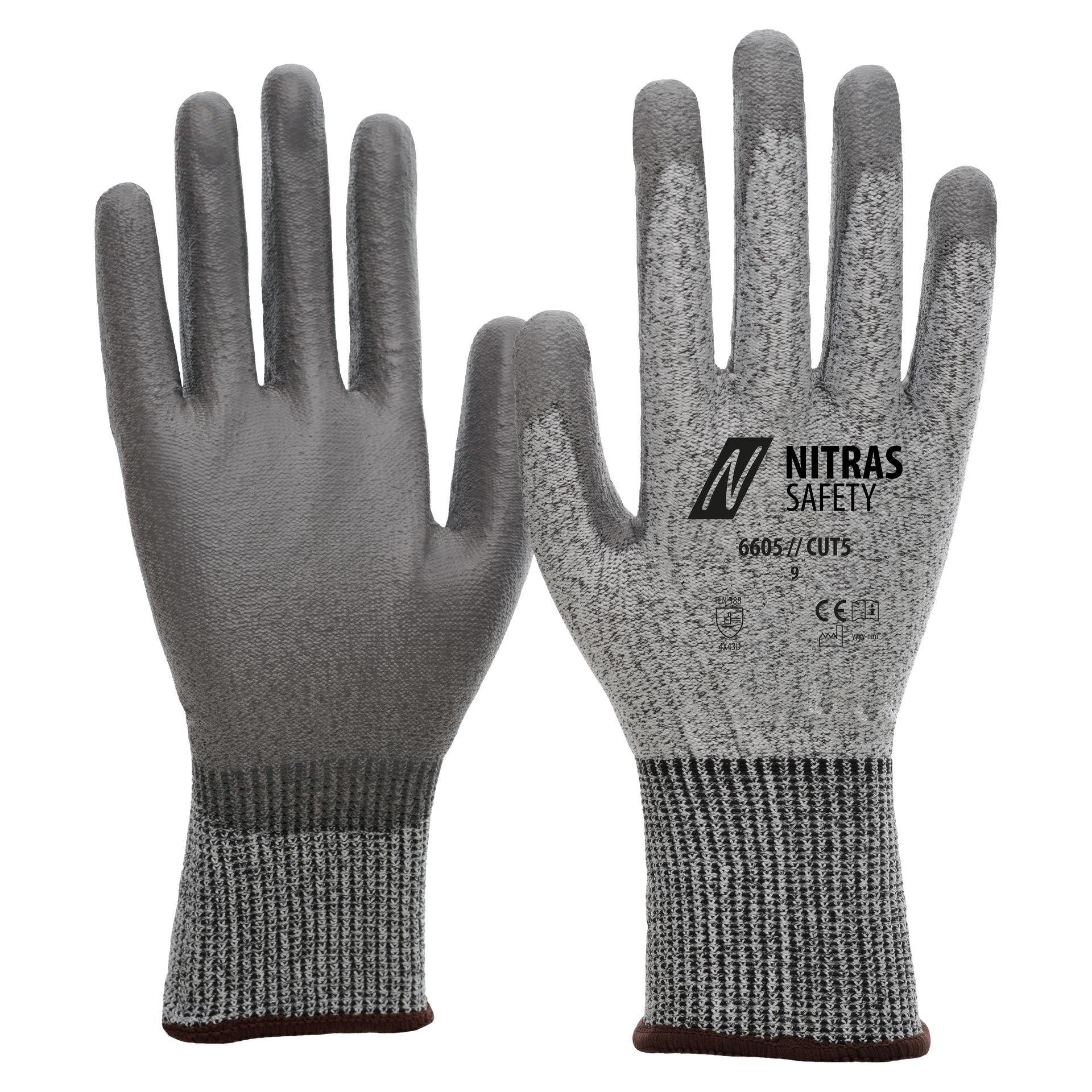 NITRAS CUT D, Schnittschutzhandschuhe 6605